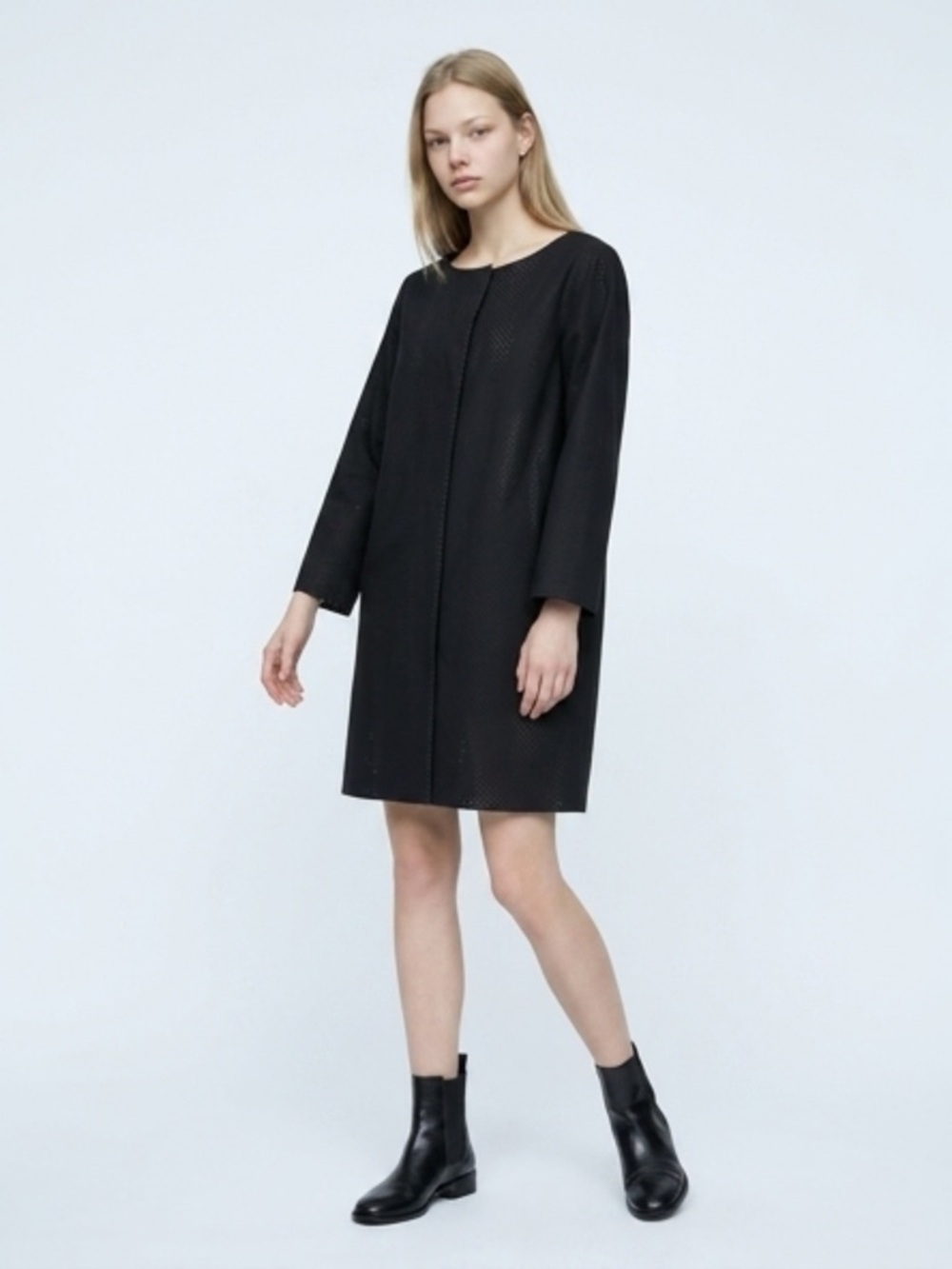 Herno Black Spring Coat Size 12